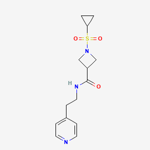1-(cyclopropylsulfonyl)-N-(2-(pyridin-4-yl)ethyl)azetidine-3-carboxamide