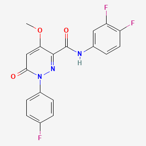 N-(3,4-difluorophenyl)-1-(4-fluorophenyl)-4-methoxy-6-oxo-1,6-dihydropyridazine-3-carboxamide