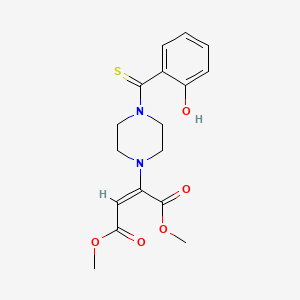 Dimethyl 2-(4-(2-hydroxyphenylcarbonothioyl)piperazin-1-yl)maleate