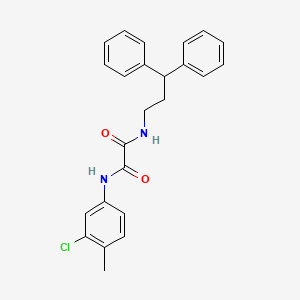 molecular formula C24H23ClN2O2 B2727961 N-(3-chloro-4-methylphenyl)-N'-(3,3-diphenylpropyl)ethanediamide CAS No. 941895-57-4