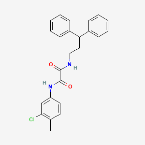 N'-(3-chloro-4-methylphenyl)-N-(3,3-diphenylpropyl)oxamide