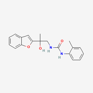 molecular formula C19H20N2O3 B2728006 1-(2-(Benzofuran-2-yl)-2-hydroxypropyl)-3-(o-tolyl)urea CAS No. 2034493-20-2