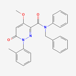 N-benzyl-4-methoxy-1-(2-methylphenyl)-6-oxo-N-phenyl-1,6-dihydropyridazine-3-carboxamide