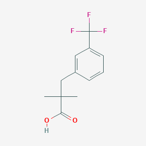 B2728025 2,2-Dimethyl-3-[3-(trifluoromethyl)phenyl]propanoic acid CAS No. 1271556-64-9
