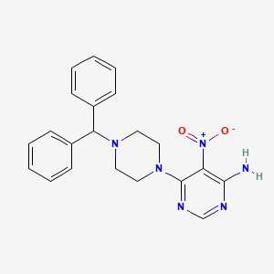 B2728080 6-(4-Benzhydrylpiperazin-1-yl)-5-nitropyrimidin-4-amine CAS No. 681271-48-7