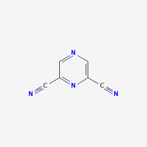molecular formula C6H2N4 B2728083 pyrazine-2,6-dicarbonitrile CAS No. 70911-23-8