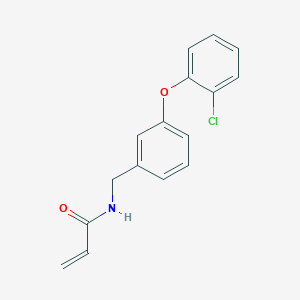 molecular formula C16H14ClNO2 B2728111 N-{[3-(2-chlorophenoxy)phenyl]methyl}prop-2-enamide CAS No. 2411266-55-0