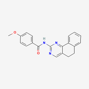 B2728114 N-(5,6-dihydrobenzo[h]quinazolin-2-yl)-4-methoxybenzenecarboxamide CAS No. 306979-32-8