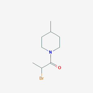 molecular formula C9H16BrNO B2728125 2-Bromo-1-(4-methylpiperidin-1-yl)propan-1-one CAS No. 131580-55-7