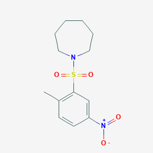 molecular formula C13H18N2O4S B2728131 1-(2-METHYL-5-NITROBENZENESULFONYL)AZEPANE CAS No. 682786-38-5