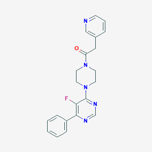1-[4-(5-Fluoro-6-phenylpyrimidin-4-yl)piperazin-1-yl]-2-pyridin-3-ylethanone