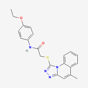 N-(4-ethoxyphenyl)-2-[(5-methyl[1,2,4]triazolo[4,3-a]quinolin-1-yl)sulfanyl]acetamide