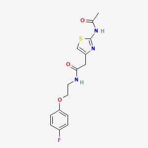 2-(2-acetamidothiazol-4-yl)-N-(2-(4-fluorophenoxy)ethyl)acetamide
