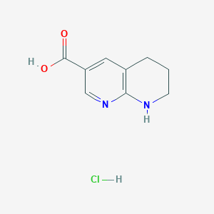 5,6,7,8-Tetrahydro-1,8-naphthyridine-3-carboxylic acid;hydrochloride