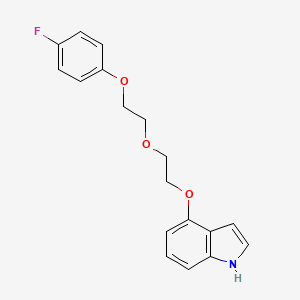 4-{2-[2-(4-fluorophenoxy)ethoxy]ethoxy}-1H-indole