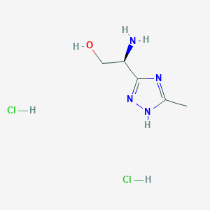 (2S)-2-Amino-2-(5-methyl-1H-1,2,4-triazol-3-yl)ethanol;dihydrochloride