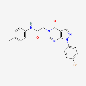 2-[1-(4-bromophenyl)-4-oxo-1H,4H,5H-pyrazolo[3,4-d]pyrimidin-5-yl]-N-(4-methylphenyl)acetamide