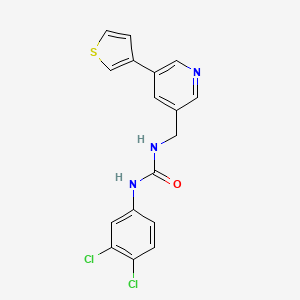 1-(3,4-Dichlorophenyl)-3-((5-(thiophen-3-yl)pyridin-3-yl)methyl)urea