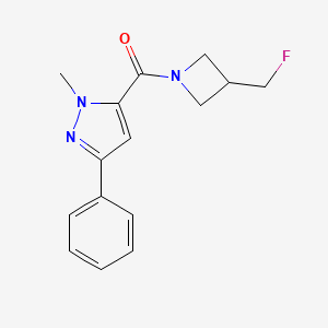 (3-(fluoromethyl)azetidin-1-yl)(1-methyl-3-phenyl-1H-pyrazol-5-yl)methanone