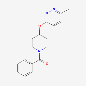 (4-((6-Methylpyridazin-3-yl)oxy)piperidin-1-yl)(phenyl)methanone