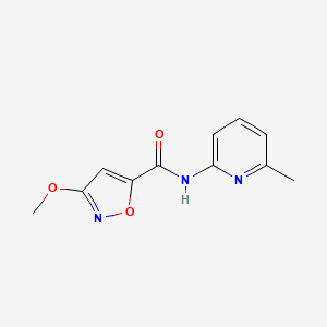 3-methoxy-N-(6-methylpyridin-2-yl)isoxazole-5-carboxamide