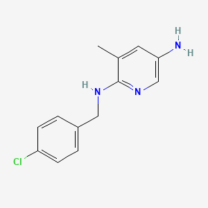 N2-(4-Chlorobenzyl)-3-methylpyridine-2,5-diamine