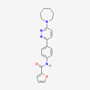 molecular formula C21H22N4O2 B2728253 N-(4-(6-(azepan-1-yl)pyridazin-3-yl)phenyl)furan-2-carboxamide CAS No. 899953-59-4