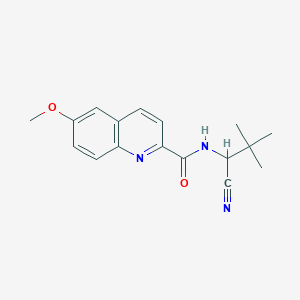 N-(1-cyano-2,2-dimethylpropyl)-6-methoxyquinoline-2-carboxamide