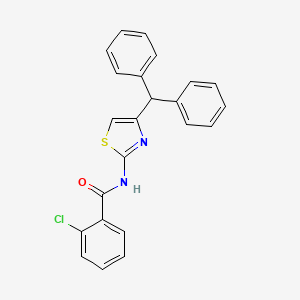 N-(4-benzhydrylthiazol-2-yl)-2-chlorobenzamide