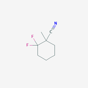 2,2-Difluoro-1-methylcyclohexane-1-carbonitrile