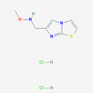 ({Imidazo[2,1-b][1,3]thiazol-6-yl}methyl)(methoxy)amine dihydrochloride