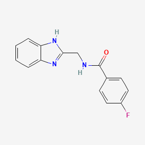 N-(1H-benzimidazol-2-ylmethyl)-4-fluorobenzamide