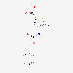 5-Methyl-4-(phenylmethoxycarbonylamino)thiophene-2-carboxylic acid