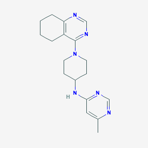 6-methyl-N-[1-(5,6,7,8-tetrahydroquinazolin-4-yl)piperidin-4-yl]pyrimidin-4-amine