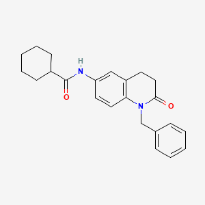 N-(1-benzyl-2-oxo-1,2,3,4-tetrahydroquinolin-6-yl)cyclohexanecarboxamide
