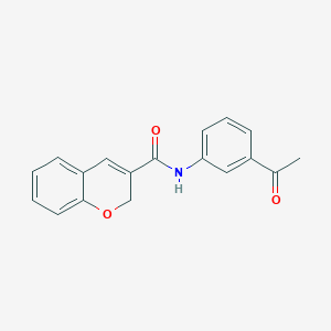 N-(3-acetylphenyl)-2H-chromene-3-carboxamide