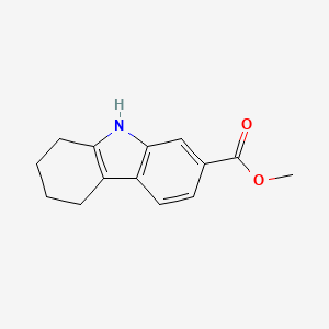 molecular formula C14H15NO2 B2728321 methyl 2,3,4,9-tetrahydro-1H-carbazole-7-carboxylate CAS No. 92247-98-8