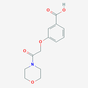 molecular formula C13H15NO5 B2728323 3-[2-(Morpholin-4-yl)-2-oxoethoxy]benzoic acid CAS No. 872196-69-5
