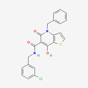molecular formula C22H17ClN2O3S B2728324 N-(3-{3-[(4-methylpiperidin-1-yl)carbonyl]imidazo[2,1-b][1,3]thiazol-6-yl}phenyl)ethanesulfonamide CAS No. 1251556-33-8