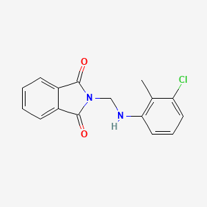 molecular formula C16H13ClN2O2 B2728329 2-{[(3-Chloro-2-methylphenyl)amino]methyl}-1h-isoindole-1,3(2h)-dione CAS No. 199803-02-6