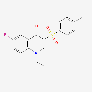 molecular formula C19H18FNO3S B2728345 6-fluoro-1-propyl-3-tosylquinolin-4(1H)-one CAS No. 899214-18-7