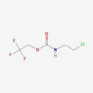 molecular formula C5H7ClF3NO2 B2728364 2,2,2-trifluoroethyl N-(2-chloroethyl)carbamate CAS No. 501662-13-1