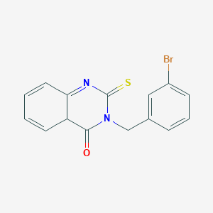 molecular formula C15H11BrN2OS B2728373 3-(3-Bromo-benzyl)-2-thioxo-2,3-dihydro-1H-quinazolin-4-one CAS No. 422274-47-3