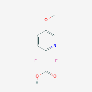 molecular formula C8H7F2NO3 B2728376 2,2-Difluoro-2-(5-methoxypyridin-2-yl)acetic acid CAS No. 1860877-01-5