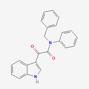molecular formula C23H18N2O2 B2728391 N-benzyl-2-(1H-indol-3-yl)-2-oxo-N-phenylacetamide CAS No. 852367-56-7