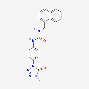 molecular formula C20H18N6O2 B2728395 1-(4-(4-methyl-5-oxo-4,5-dihydro-1H-tetrazol-1-yl)phenyl)-3-(naphthalen-1-ylmethyl)urea CAS No. 1396683-34-3
