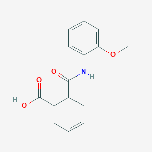 molecular formula C15H17NO4 B2728420 6-[(2-甲氧基苯胺)羰基]-3-环己烯-1-甲酸 CAS No. 326920-49-4