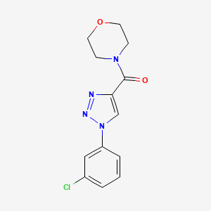molecular formula C13H13ClN4O2 B2728488 [1-(3-chlorophenyl)-1H-1,2,3-triazol-4-yl](morpholin-4-yl)methanone CAS No. 1326820-96-5