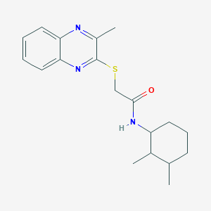 B2728489 N-(2,3-dimethylcyclohexyl)-2-[(3-methylquinoxalin-2-yl)sulfanyl]acetamide CAS No. 1005150-14-0