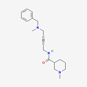 molecular formula C19H27N3O B2728498 N-(4-(benzyl(methyl)amino)but-2-yn-1-yl)-1-methylpiperidine-3-carboxamide CAS No. 1421522-08-8